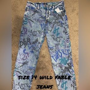 baggy, graffiti jeans from Target